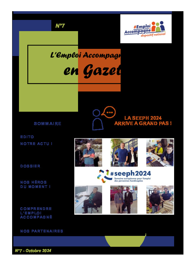 gazette de l'emploi accompagné du Gard du mois d'octobre 2024 -